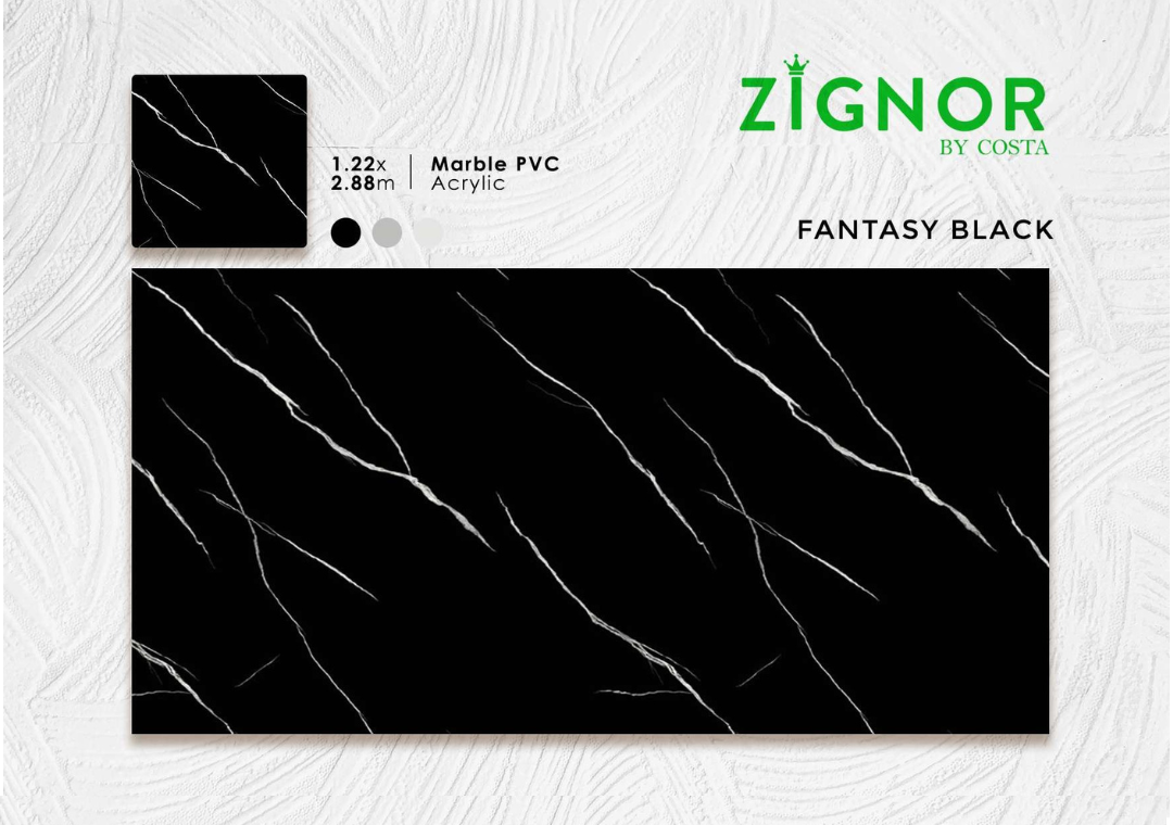 Zignor Marmer Fantasy Black