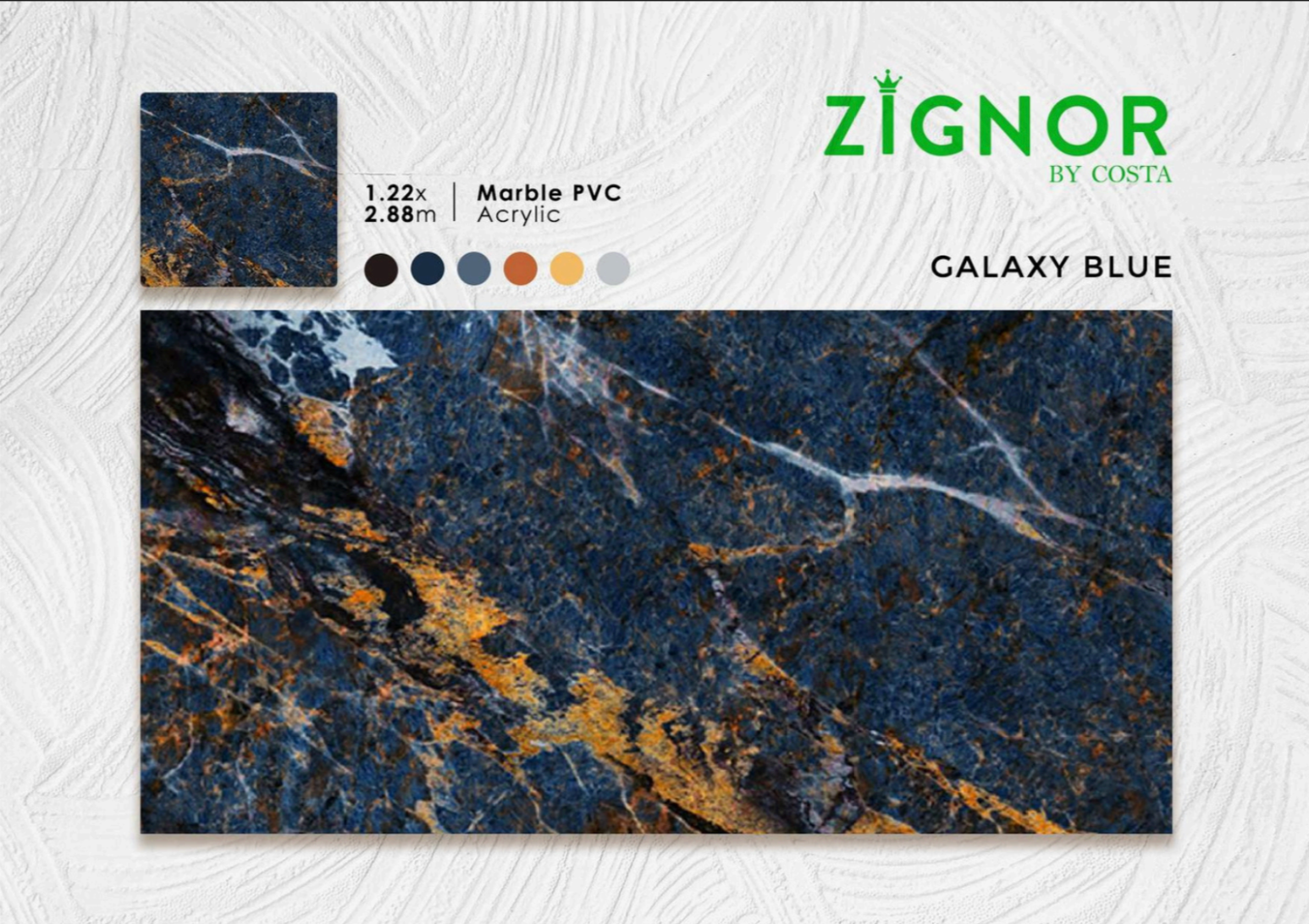 Zignor Marmer Galaxy Blue