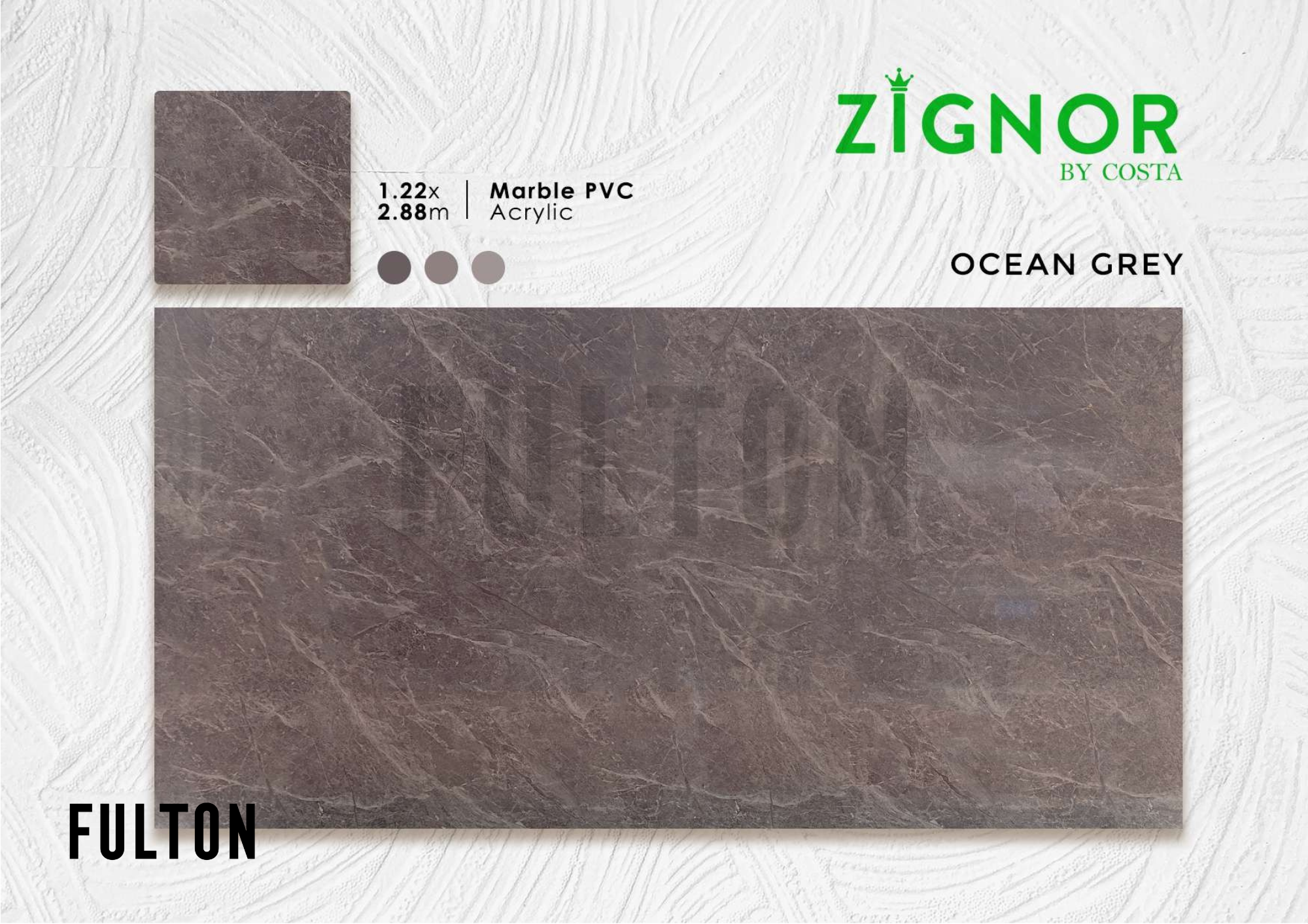 Zignor Marmer Ocean Grey